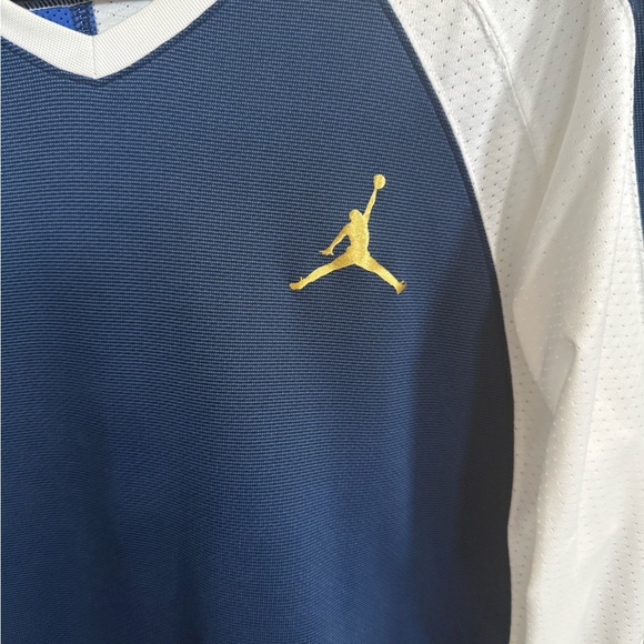 Jordan Men's Blue and White long sleeve - Picture 2 of 7